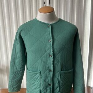 Cuddl Duds Green Quilted Jacket
